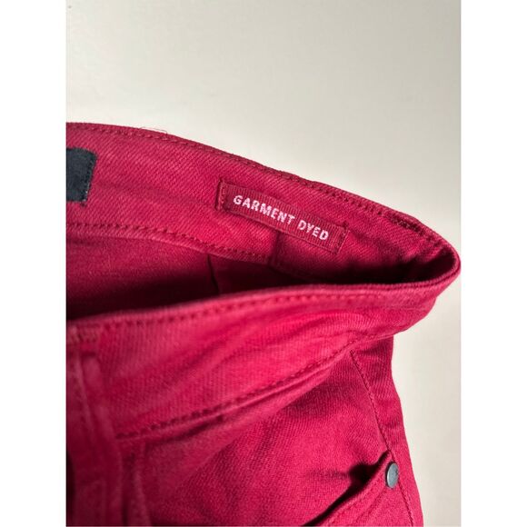 Judy Blue Heart Pocket Straight Leg Wide Scarlett Red Jeans sz 5/27 - Picture 9 of 10